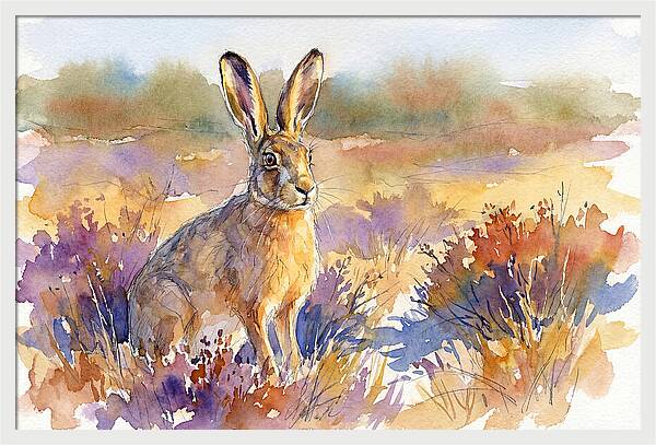 Hare In Vibrant Landscape