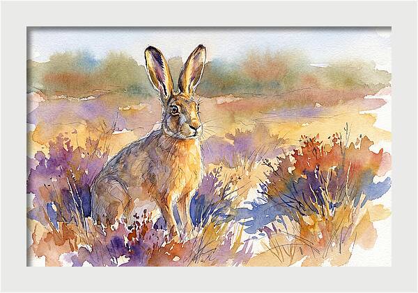 Hare In Vibrant Landscape
