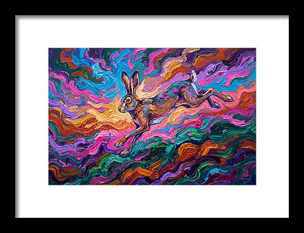Hare In Vibrant Motion