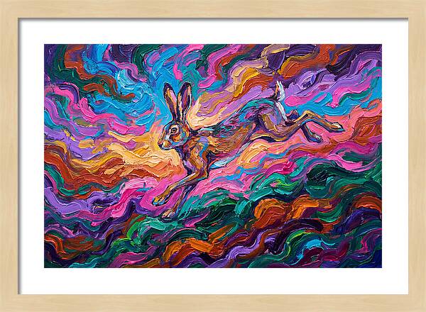 Hare In Vibrant Motion