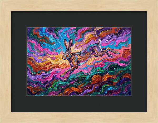 Hare In Vibrant Motion