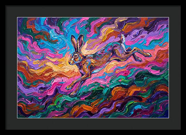 Hare In Vibrant Motion