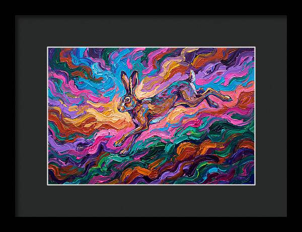 Hare In Vibrant Motion