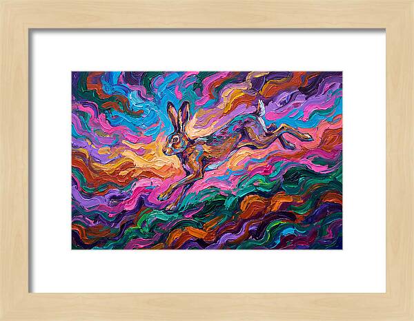 Hare In Vibrant Motion