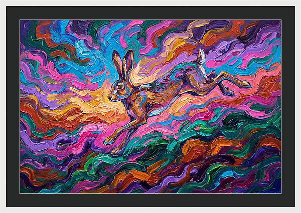 Hare In Vibrant Motion