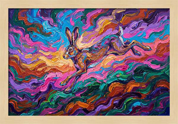 Hare In Vibrant Motion