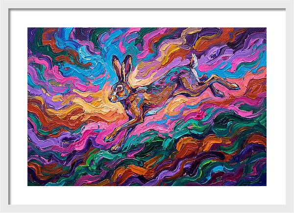 Hare In Vibrant Motion