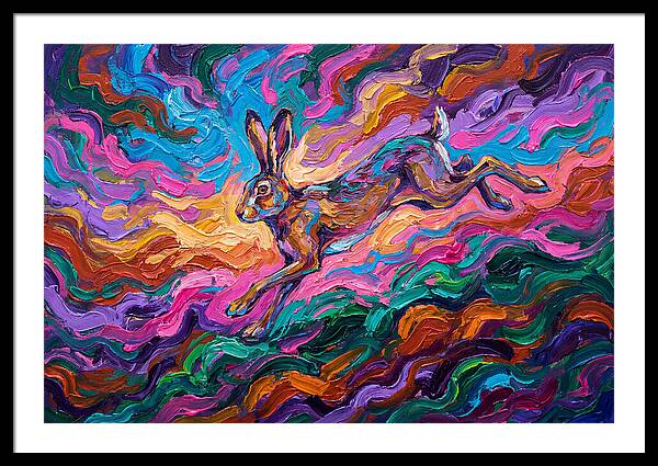Hare In Vibrant Motion