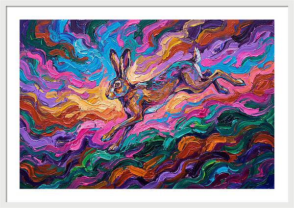 Hare In Vibrant Motion
