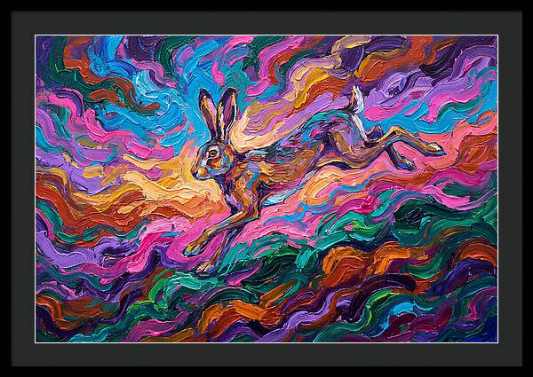 Hare In Vibrant Motion