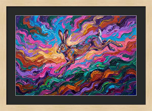 Hare In Vibrant Motion