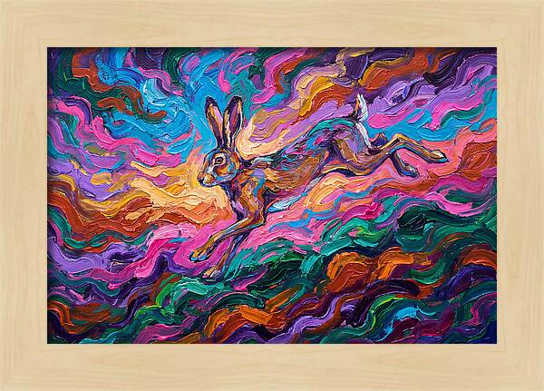 Hare In Vibrant Motion