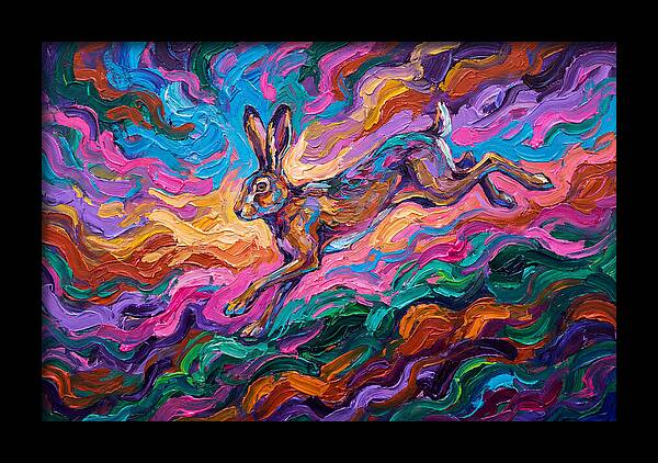 Hare In Vibrant Motion