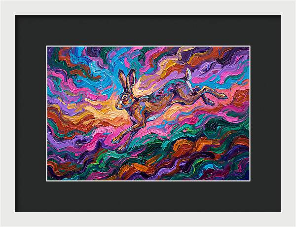 Hare In Vibrant Motion
