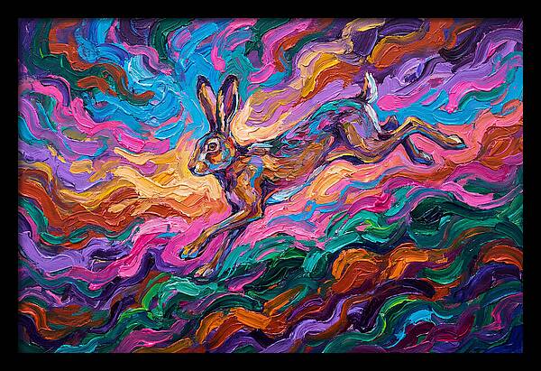 Hare In Vibrant Motion