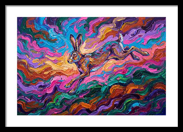 Hare In Vibrant Motion