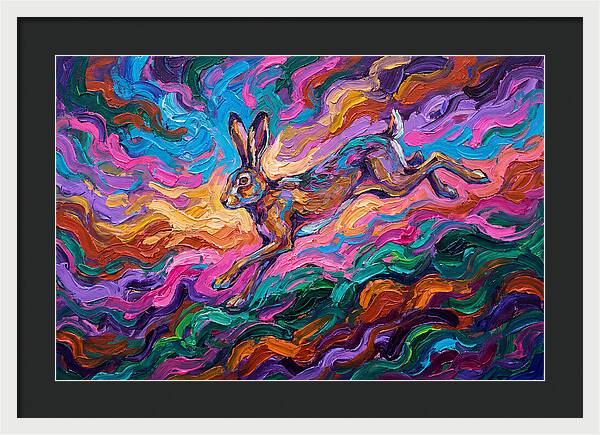 Hare In Vibrant Motion