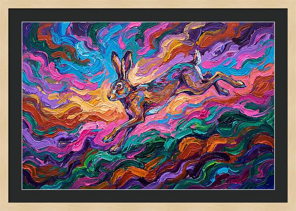 Hare In Vibrant Motion