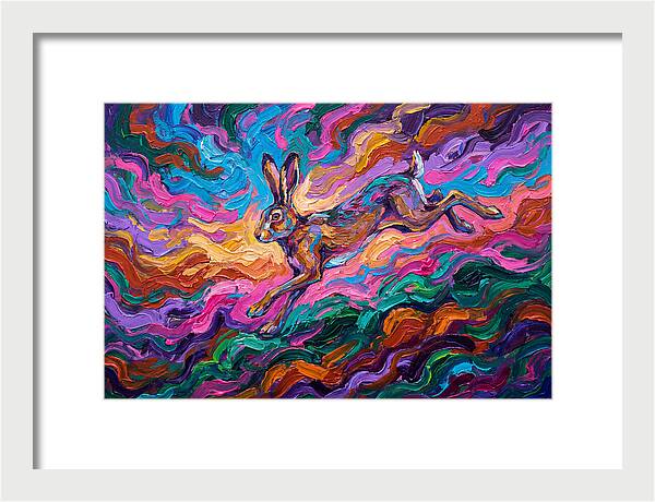 Hare In Vibrant Motion
