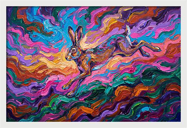 Hare In Vibrant Motion