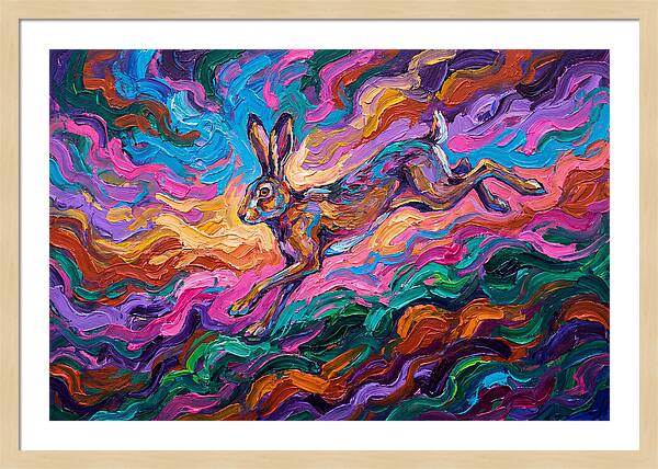 Hare In Vibrant Motion