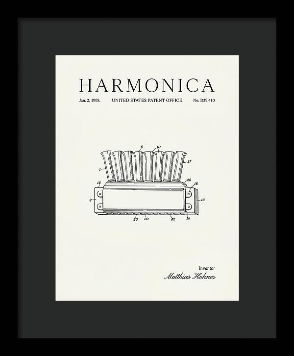 Harmonica Minimalist Patent Usd39410s