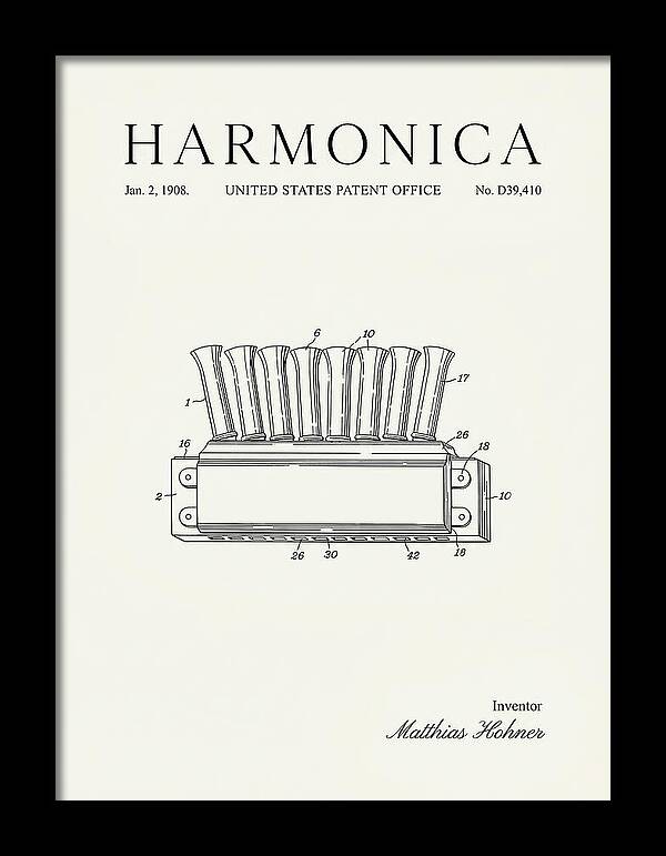 Harmonica Minimalist Patent Usd39410s