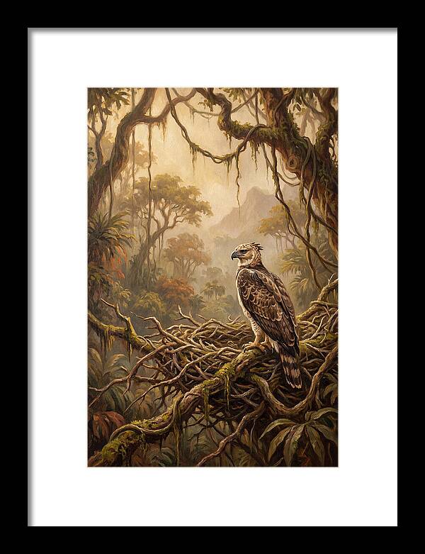 Harpy Eagle In Its Nest