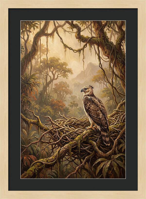 Harpy Eagle In Its Nest