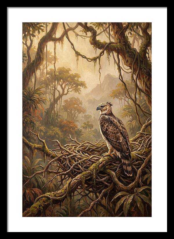Harpy Eagle In Its Nest
