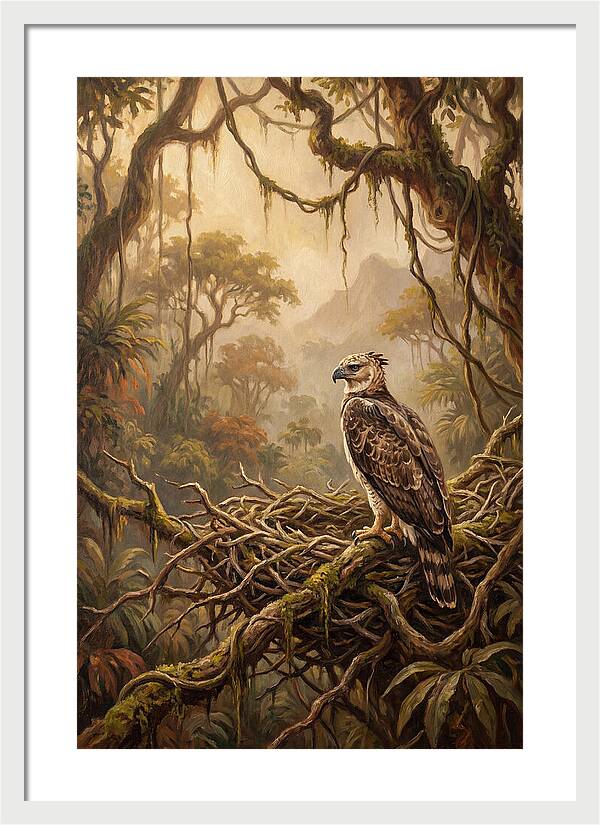 Harpy Eagle In Its Nest