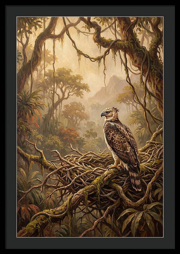 Harpy Eagle In Its Nest