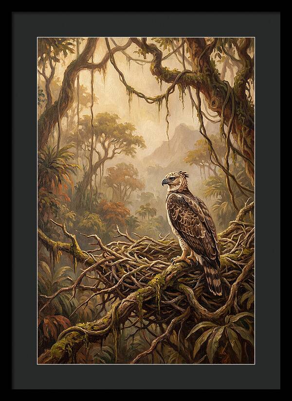Harpy Eagle In Its Nest