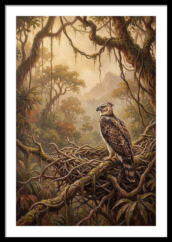 Harpy Eagle In Its Nest