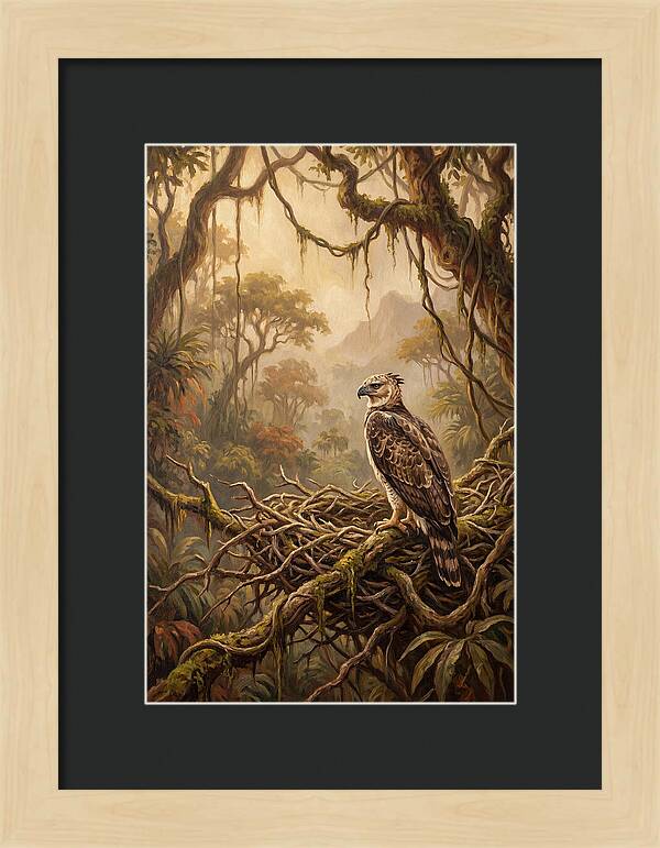 Harpy Eagle In Its Nest