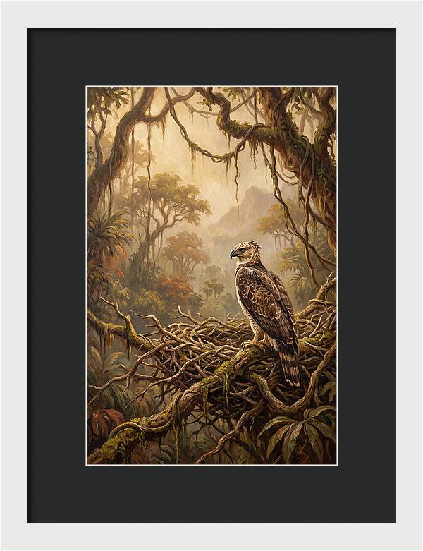 Harpy Eagle In Its Nest