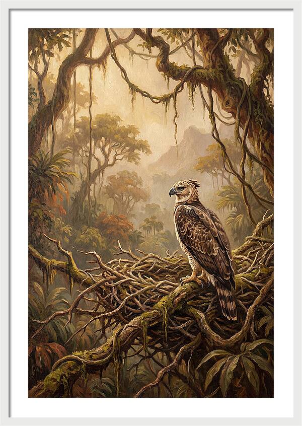 Harpy Eagle In Its Nest