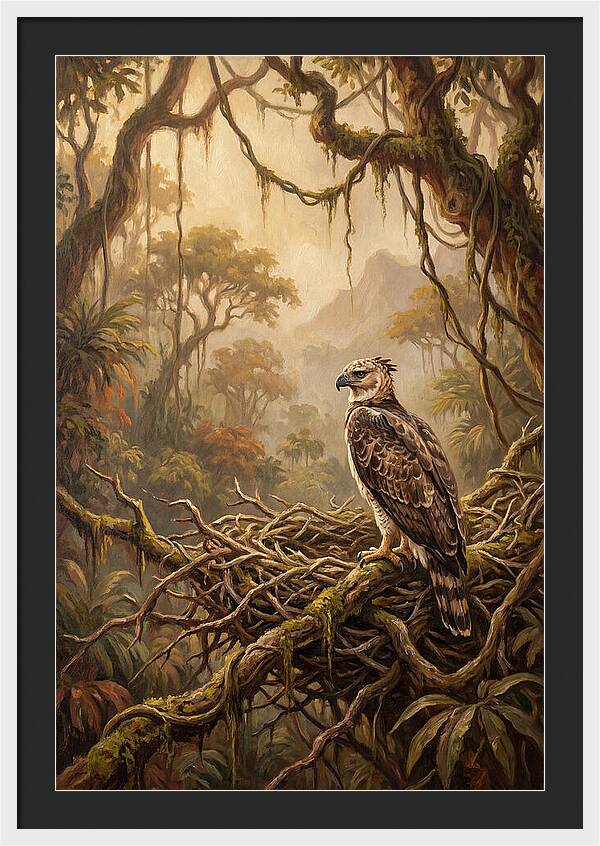 Harpy Eagle In Its Nest