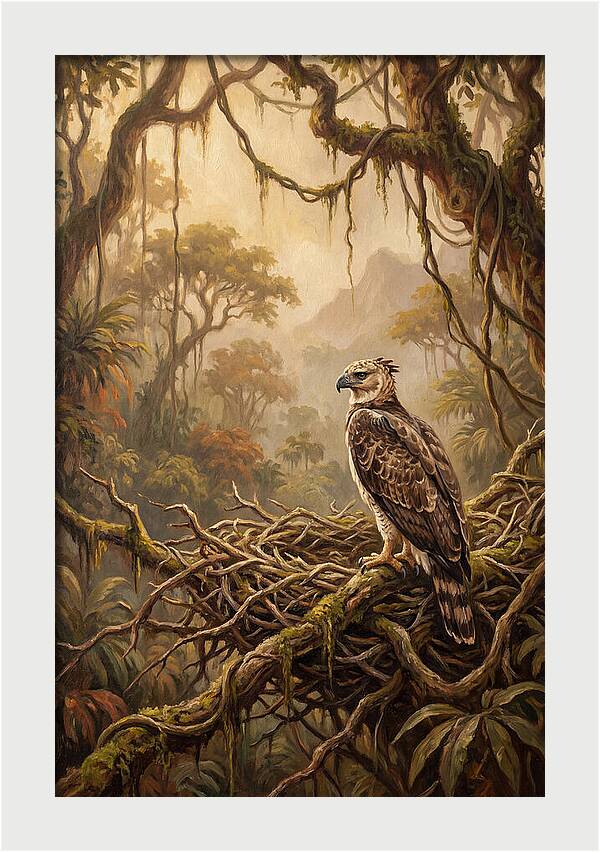 Harpy Eagle In Its Nest