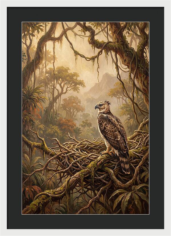Harpy Eagle In Its Nest