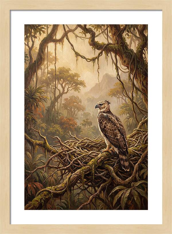 Harpy Eagle In Its Nest