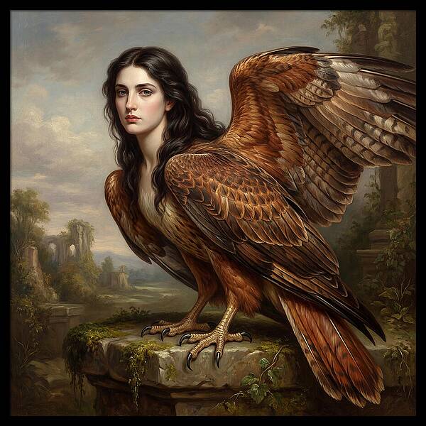 Harpy In A Dreamlike Landscape