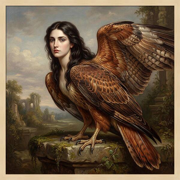 Harpy In A Dreamlike Landscape