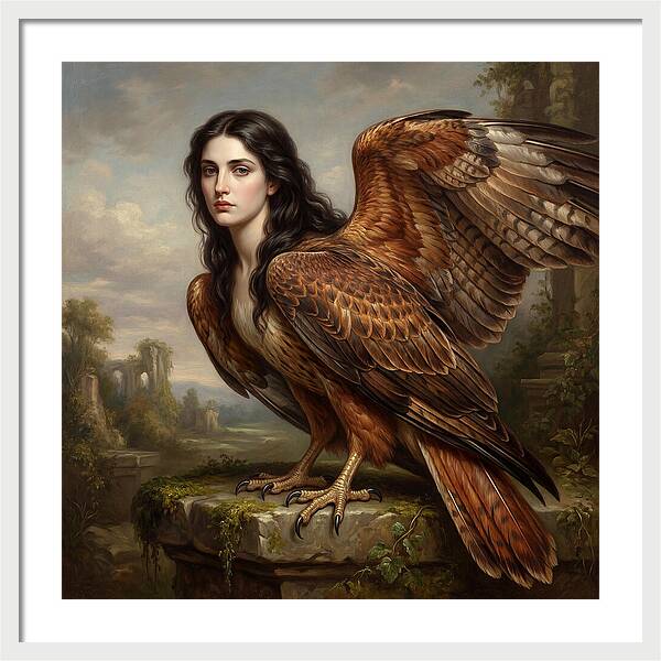 Harpy In A Dreamlike Landscape