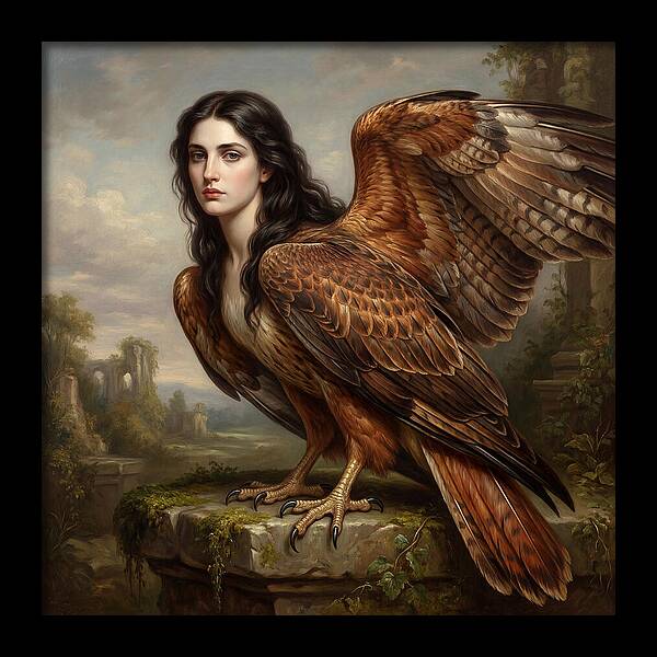 Harpy In A Dreamlike Landscape