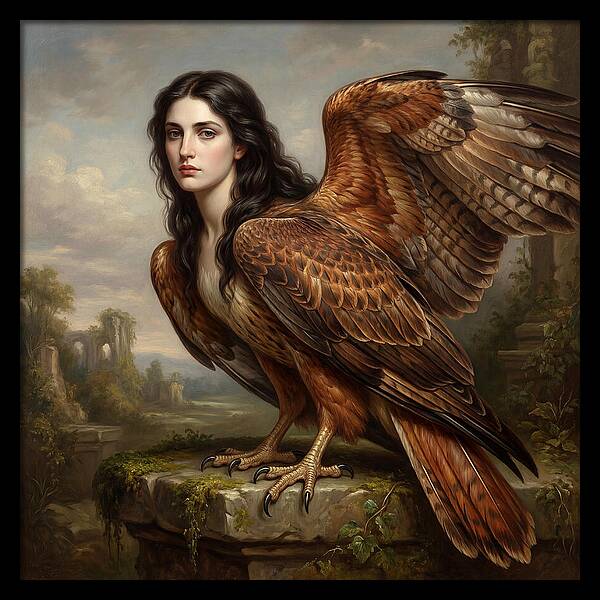 Harpy In A Dreamlike Landscape
