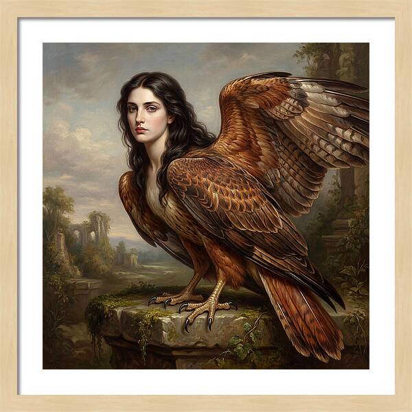 Harpy In A Dreamlike Landscape