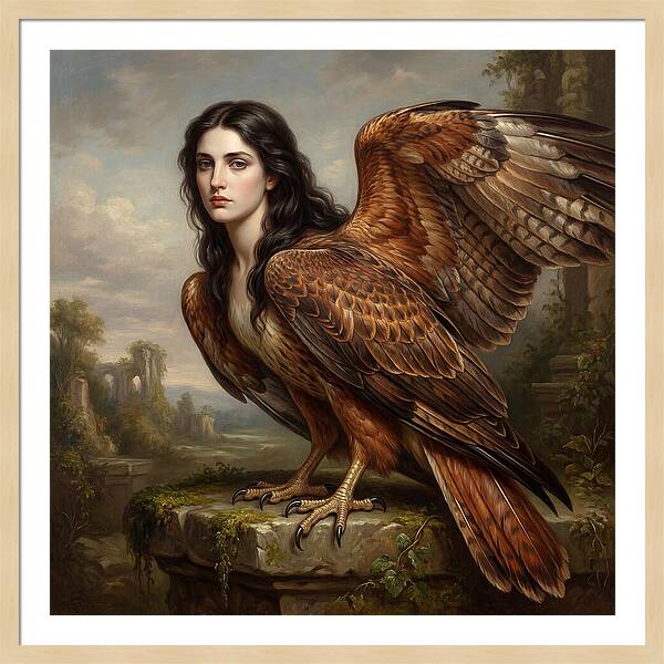Harpy In A Dreamlike Landscape