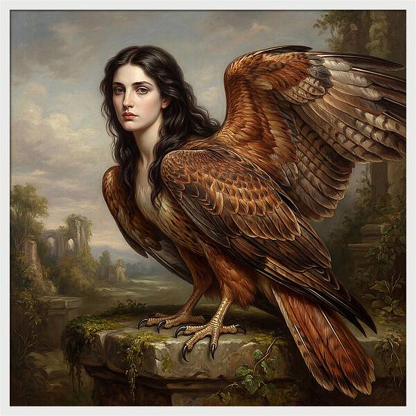 Harpy In A Dreamlike Landscape
