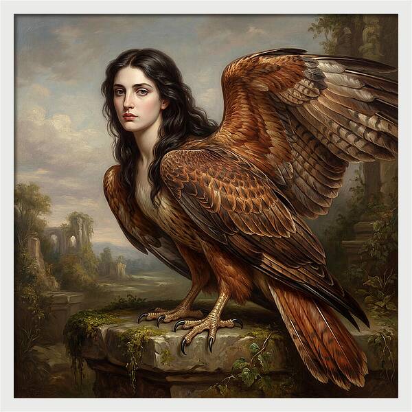 Harpy In A Dreamlike Landscape